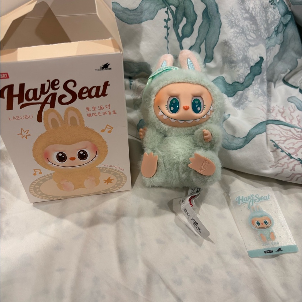 Have A Seat Labubu Plush Doll - Confirmed QuQu